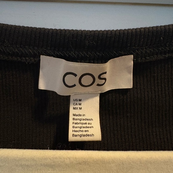 COS Black Ribbed Tank Top - Picture 5 of 7